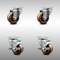Service Caster 3 Inch SS High Temp Phenolic Swivel Top Plate Caster Set with 2 Brakes SCC SCC-SS20S314-PHSHT-2-TLB-2 - alternate 3